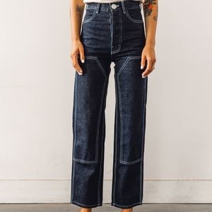 Jesse Kamm Patch Front Handy Pant 8 dark Japanese denim